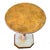 A beautiful Hollywood Regency style Italian hand painted gilt eglomise pedestal side table. The round table top is...