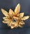Hollywood Regency Gold-Plated Florentine Floral Wall Lamps from Hans Kögl, Italy, Florence, 1960, Set of 2 For Sale - Image 4 of 17