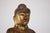 Standing buddha, carved from solid wood on a lotus-shaped base, burma, early mandalay period, mid-19th century. The...