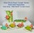 1980s Vintage Fitz & Floyd Tropical Jungle Love Birds Banana Leaf Serving Tray For Sale - Image 14 of 14