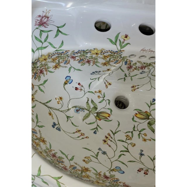Kohler Artist Edition Garland White Drop-in Oval Traditional Bathroom Sink For Sale In Chicago - Image 6 of 7