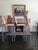 Set of 3 iron stools in the style of Ilana Goor. Circa 1970's. Sculpted iron frame with hand-sewn leather seats and backs...