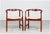 Model PP 203 Armchairs in Mahogany by Hans J. Wegner for PP Møbler, 1970s, Set of 2 For Sale - Image 4 of 8