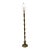 Mid 20th Century Tall Solid Brass Floor Lamp With Classic Turned Form For Sale