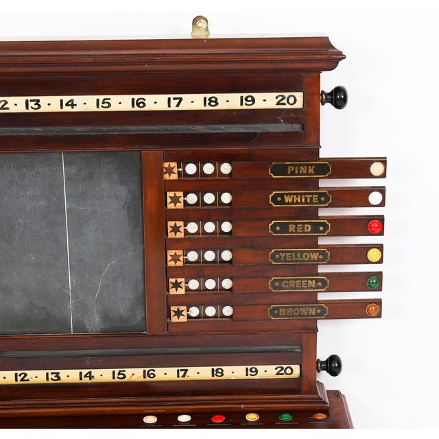 Antique Victorian Billiard Snooker and Life Pool Scoreboard, 1800s For Sale - Image 5 of 18