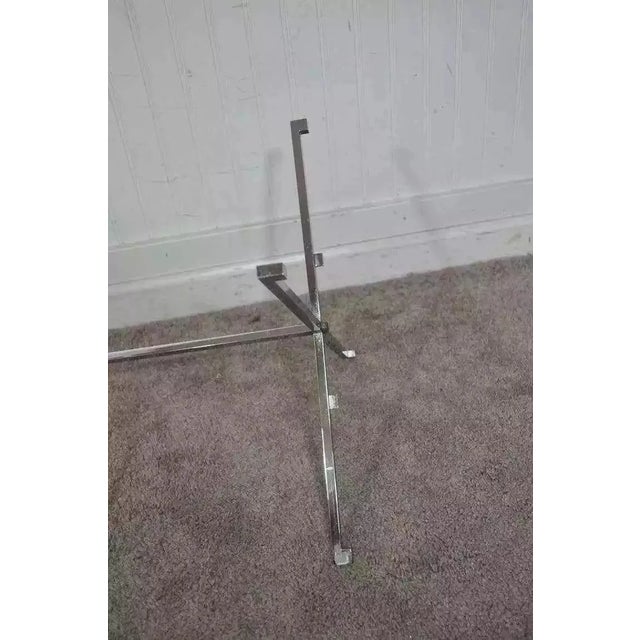 Wood Hans Eichenberger Mid Century Modern Adjustable Chrome and Walnut Floor Lamp For Sale - Image 7 of 10