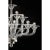Contemporary Luxury Transparent Murano Glass Chandelier – Modern Linear Design For Sale - Image 3 of 6