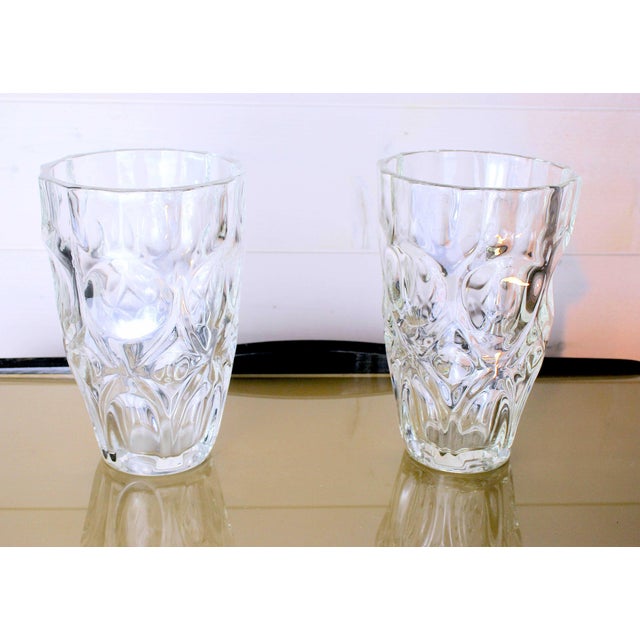 Mid 20th Century Pair of Cut Crystal Vases, France, 1970s For Sale - Image 5 of 5