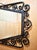 1930s French-Style Art Deco Wrought Iron Wall Mirror For Sale - Image 4 of 7
