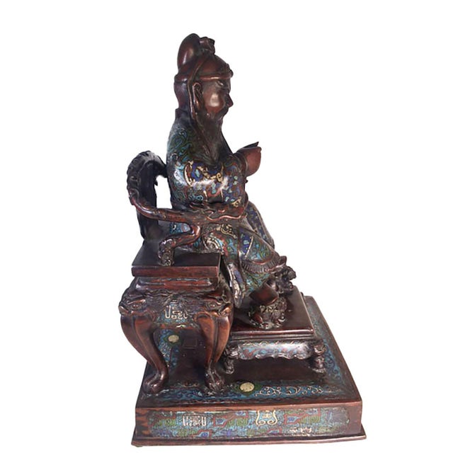 Late 19th Century Japanese Cloisonné Nobleman For Sale In Dallas - Image 6 of 12