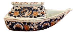 Japanese Imari Boat Shaped Dish, 1900s