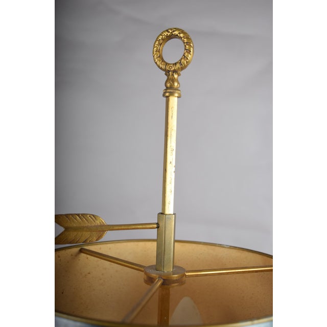 French 3-Light Bouillotte Lamp, 1950s For Sale - Image 12 of 14