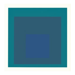 1968 Josef Albers "Homage to the Square" Serigraph "Blue Reminding" For Sale