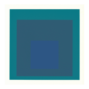 1968 Josef Albers "Homage to the Square" Serigraph "Blue Reminding"