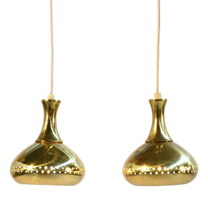 Pendant Lamps attributed to Hans-Agne Jakobsson for Markaryd, 1950s, Set of 2
