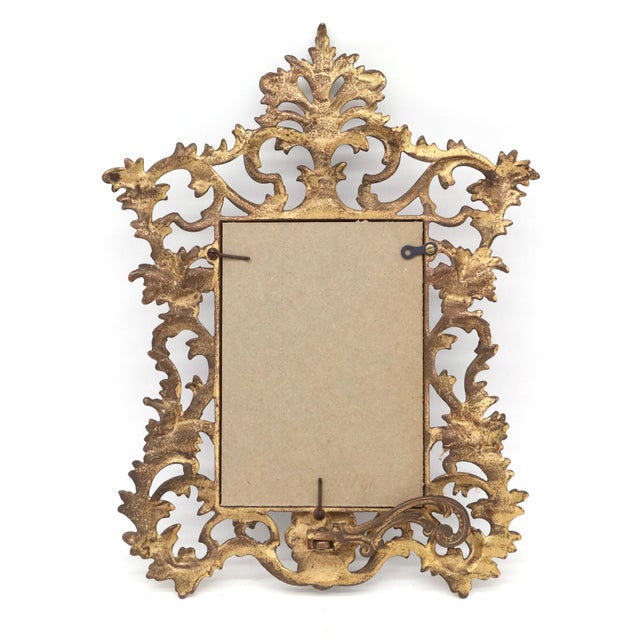 Antique Baroque Revival Floral Tabletop Frame For Sale In New York - Image 6 of 6