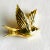 Gold 1990s Franklin Mint Fabergé 14k Yellow Gold Bird Brooch With Diamond Accents For Sale - Image 8 of 10