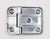 Art Deco Pair of Vintage Art Deco 2 X 1.5 In. Chrome Cabinet Hinges For Sale - Image 3 of 4