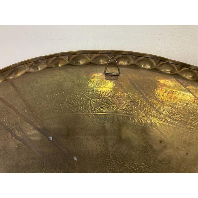 Metal Vintage Mid Century Moroccan Turkish Coffee Tea Table For Sale - Image 7 of 10