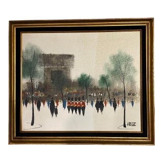 Coldstream Guards in London, Impressionist Oil Painting by Fritz Ketz For Sale