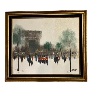 Coldstream Guards in London, Impressionist Oil Painting by Fritz Ketz