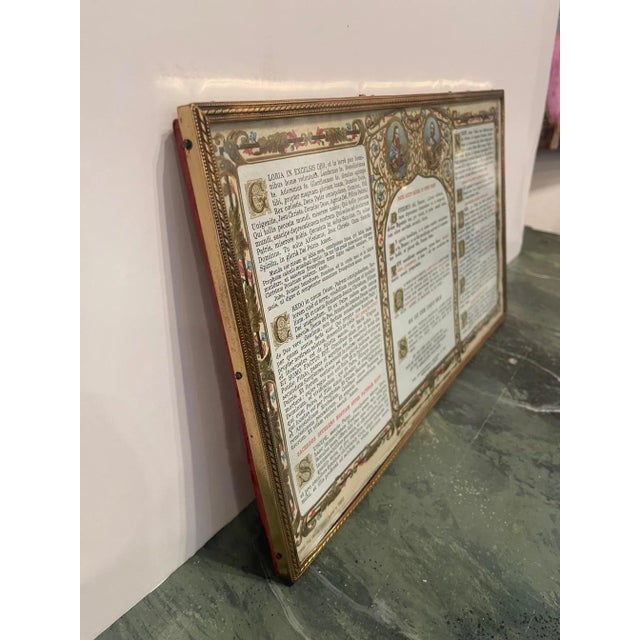 19th Century Polished Brass Picture Frame with Decorative Trim, 19th Century For Sale - Image 5 of 6