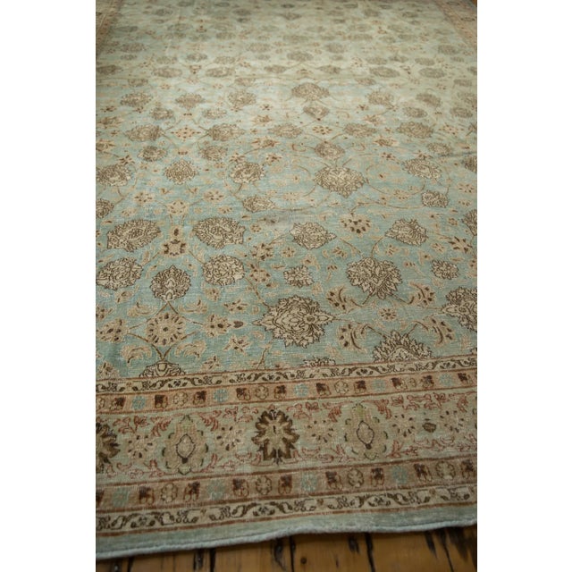 Vintage Distressed Meshed Carpet - 9'9" X 12'11" For Sale - Image 12 of 12