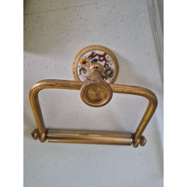 Sherle Wagner Sherle Wagner Handpainted Sink and Accessories For Sale - Image 4 of 17