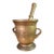 18th C Antique Solid Brass Mortar Pestle Set Heavy 15lb Judaica Apothecary For Sale