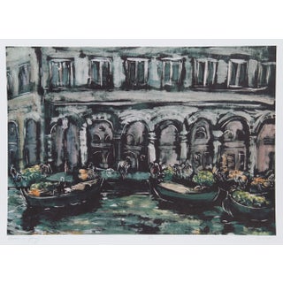 Bogdan Grom, Venice in Spring, Lithograph For Sale