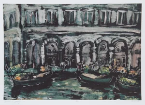 Bogdan Grom, Venice in Spring, Lithograph
