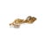 Stylish 14K Two-Tone Gold Diamond Huggie Earrings featuring 30 brilliant round diamonds totaling 0.2 carats . The elegant...