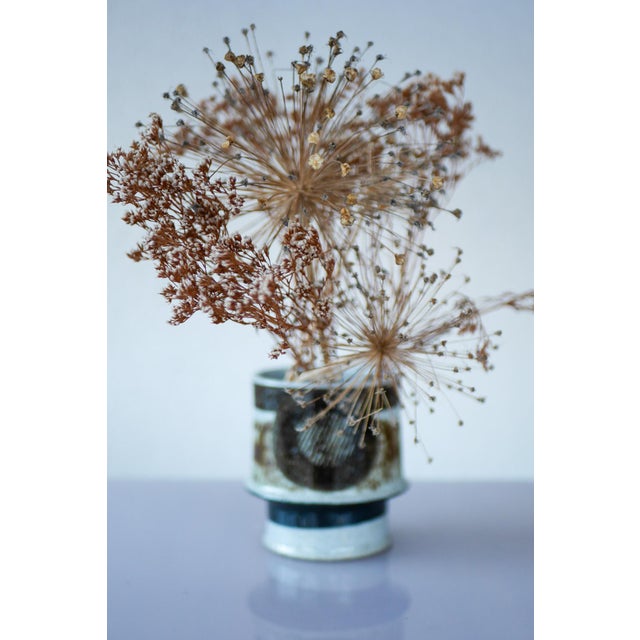 Mid-Century Modernist Ceramic Vase by Inger Persson for Rörstrand, Sweden, 1970s For Sale - Image 12 of 14