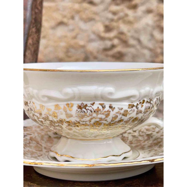 Mid-Century Porcelain Tea Service by Johann Seltmann Vohenstrauß, Germany, 1950s, Set of 12 For Sale - Image 9 of 13