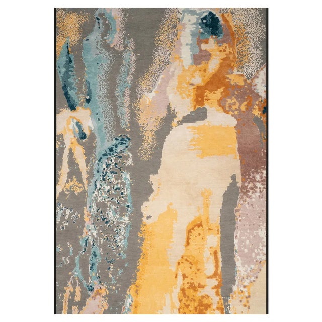 Hand-Knotted Stalactite Rug from DSV Carpets For Sale