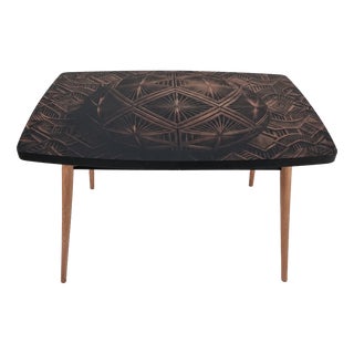 Vintage Ash Wood Table, 1970s For Sale