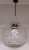 1970s Vintage Spherical Segmented Pressed Glass Ceiling Lamp with Chromed Metal Mount, 1970s For Sale - Image 5 of 5