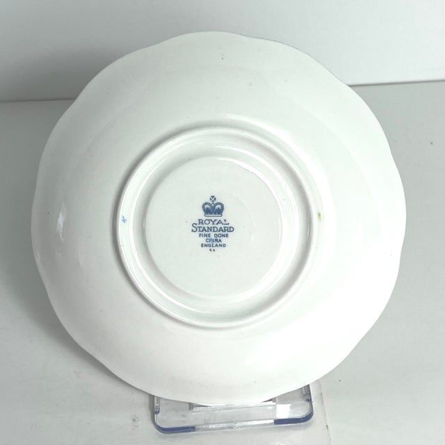 Reserved - Vintage Sweet Pea Tea Cup & Saucer, April Birthday Flower of the Month, Royal Standard Bone China, England For Sale In Phoenix - Image 6 of 7