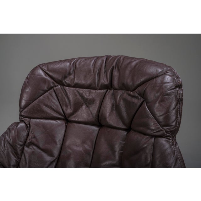 Danish Swivel Lounge Chairs in Leather by H.W. Klein for Bramin, Denmark, 1970s, Set of 2 For Sale - Image 16 of 18