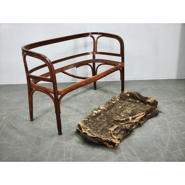Model 715/C Settee by Gustav Siegel for Jacob & Josef Kohn, 1901 For Sale - Image 4 of 16