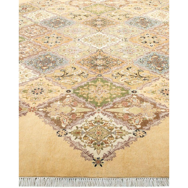 Solo Rugs Mogul, One-of-a-Kind Hand-Knotted Area Rug - Yellow, 9' 1" x 9' 1" For Sale - Image 4 of 8