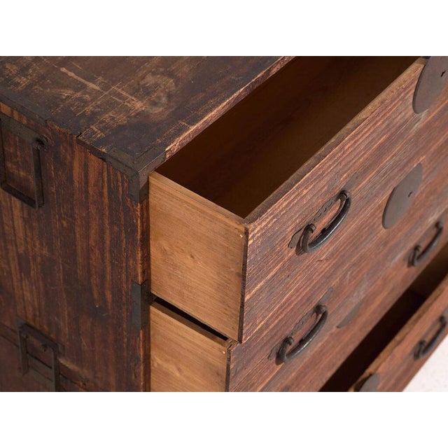 Japanese Chest of Drawers in Wood For Sale - Image 4 of 14
