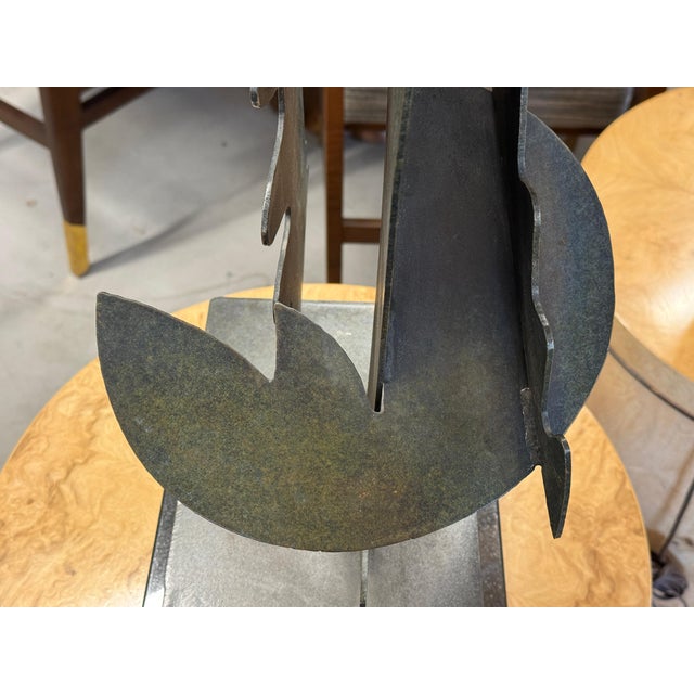 1991 Daniel Stolpe Abstract Iron Sculpture For Sale - Image 17 of 18