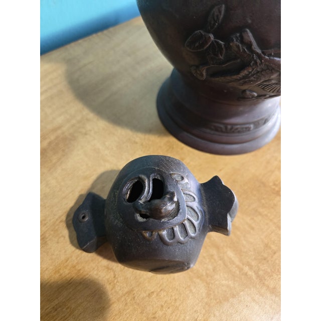 Late 19th Century Antique 20th Century Japanese Meiji Style Vase & a Suiteki For Sale - Image 5 of 7