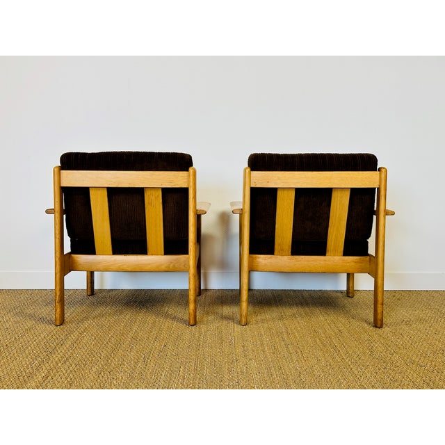 Vintage Scandinavian Oak and Corduroy Modular Living Room Set by Afra & Tobia Scarpa, 1960s, Set of 5 For Sale - Image 14 of 18