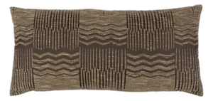 Schumacher El Dorodo Lumbar Pillow In Bronze