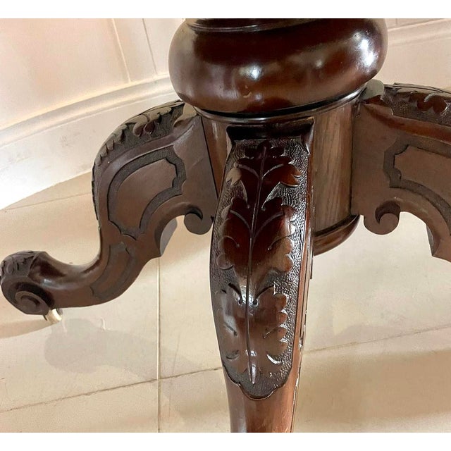 Antique Victorian Mahogany Dining Table, 1860s For Sale - Image 9 of 13