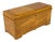 Vintage Cavalier Waterfall Art Deco Flame Mahogany Cedar Blanket Chest For Sale