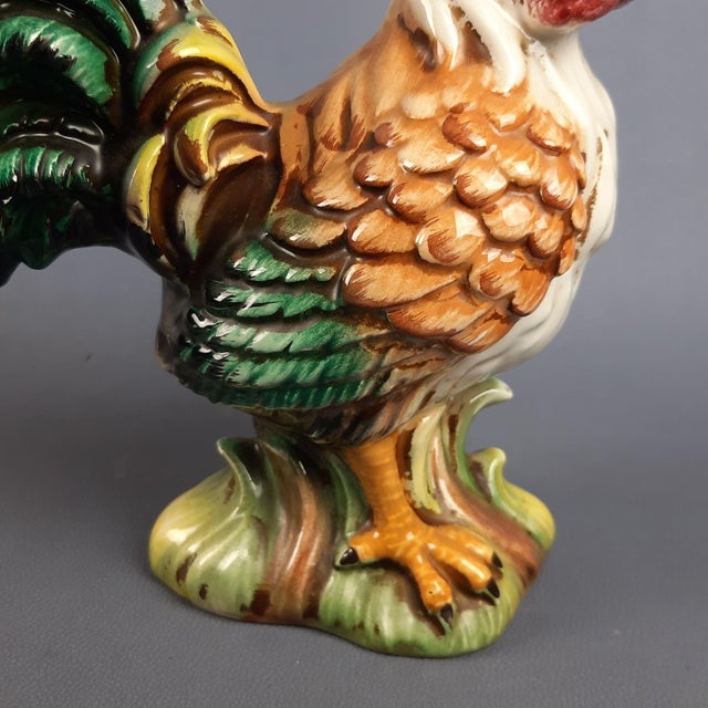 Multicolored Ceramic Rooster, Italy, 1970s For Sale - Image 13 of 18