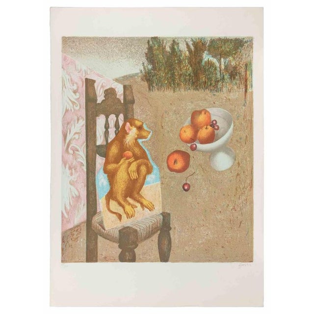 Lithograph hand colored realized by Enrico Benaglia. Edition of 120. Hand signed and numbered in pencil. This piece is...